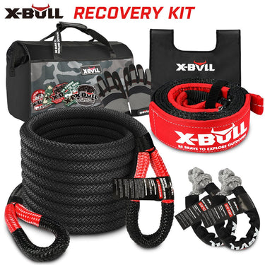 Buy X - BULL Recovery Kit 4X4 Off - Road Kinetic Rope Snatch Strap Winch Damper 4WD13PCS - Mud Tracks